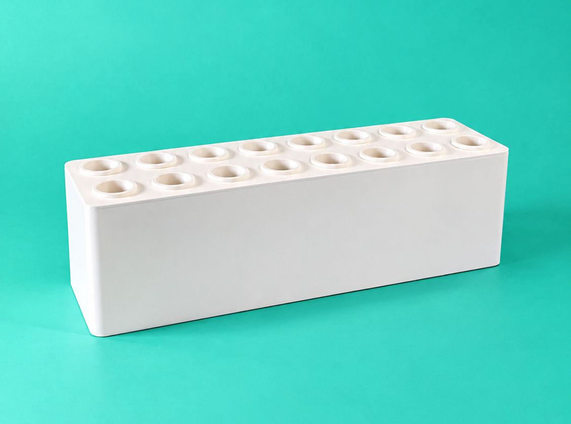 Türkise buntimKopf Zahnbürstenbox für 16 Zahnbürsten, ohne Zahnbürsten